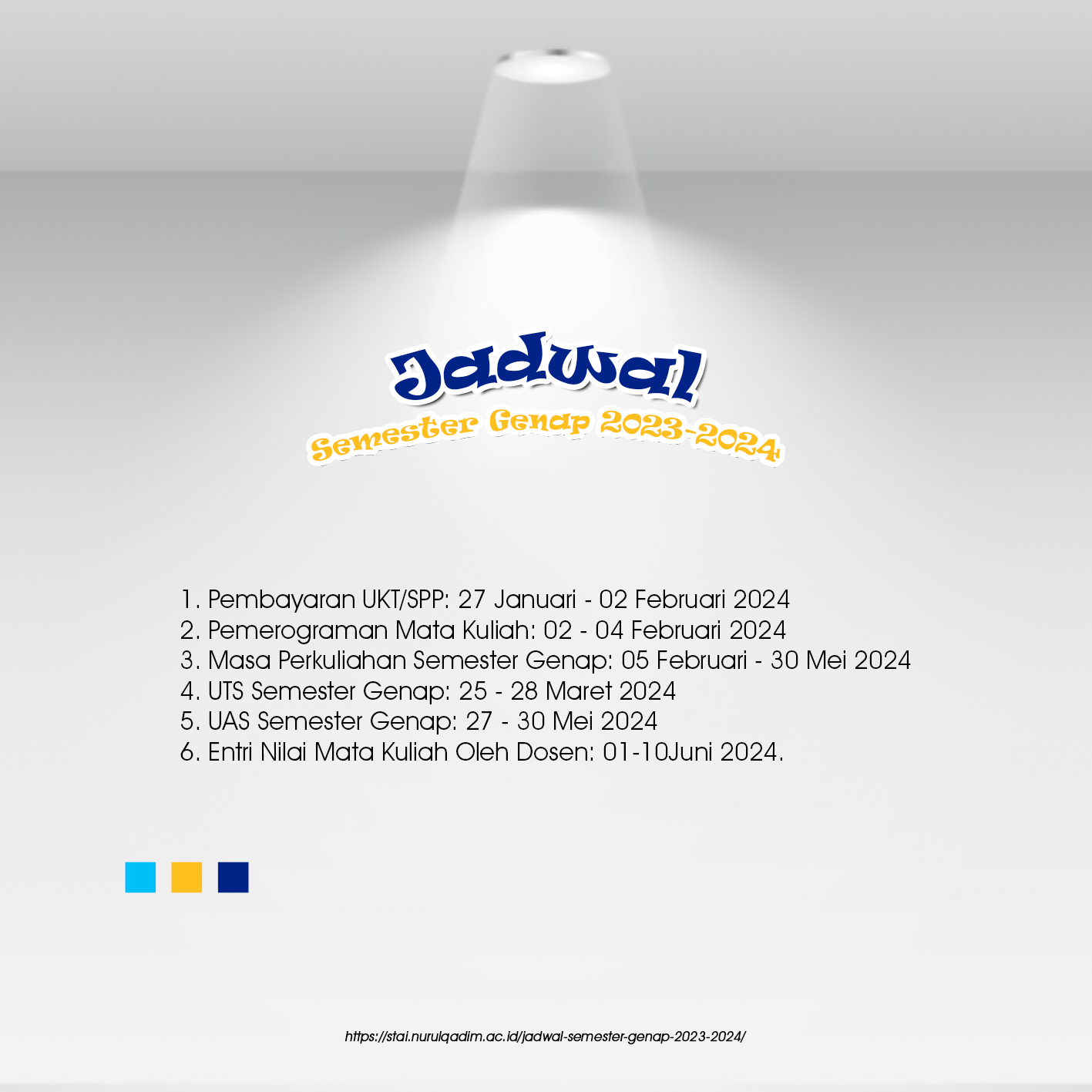 Jadwal Kegiatan Semester Genap 2023-2024