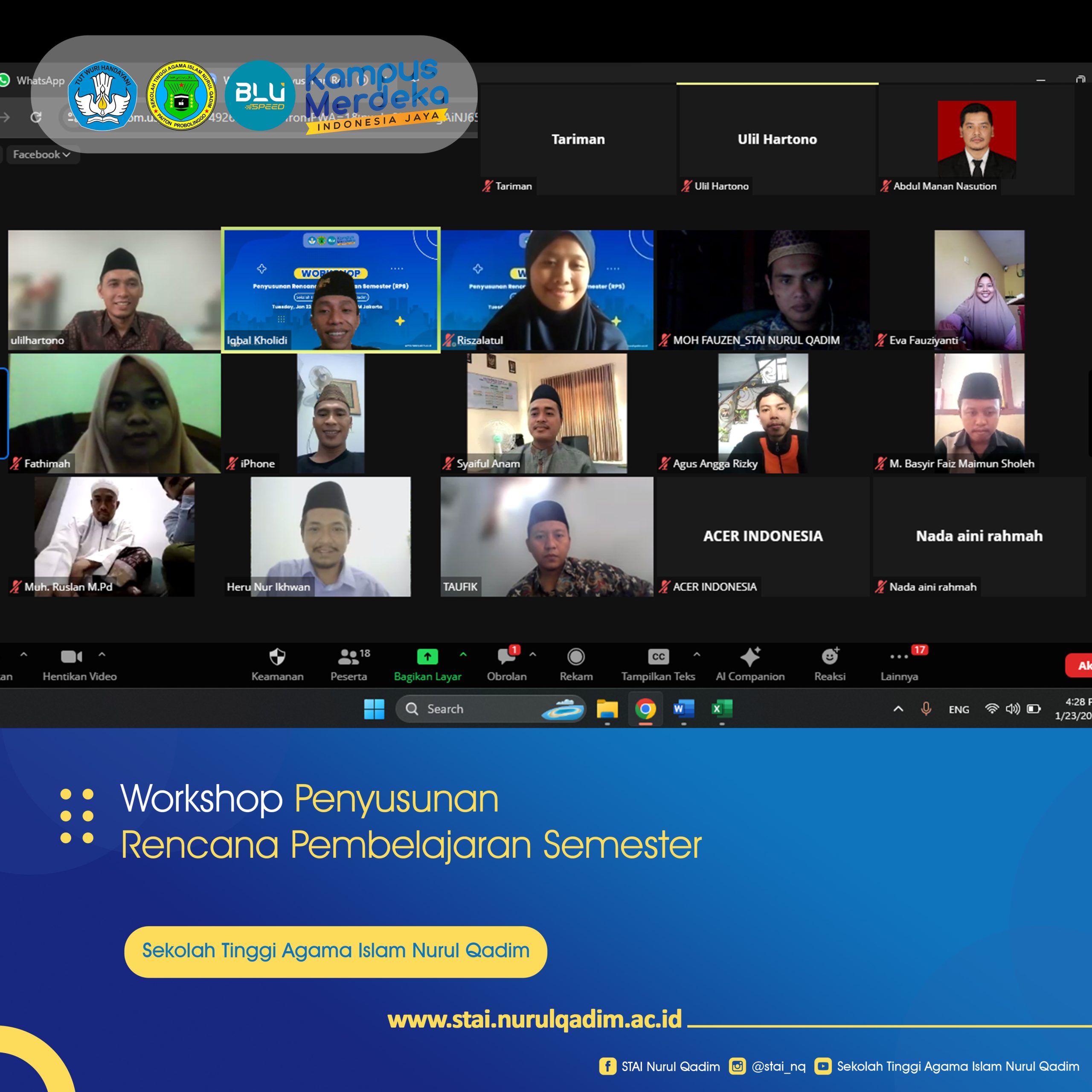 Workshop Penyusunan Rencana Pembelajaran Semester