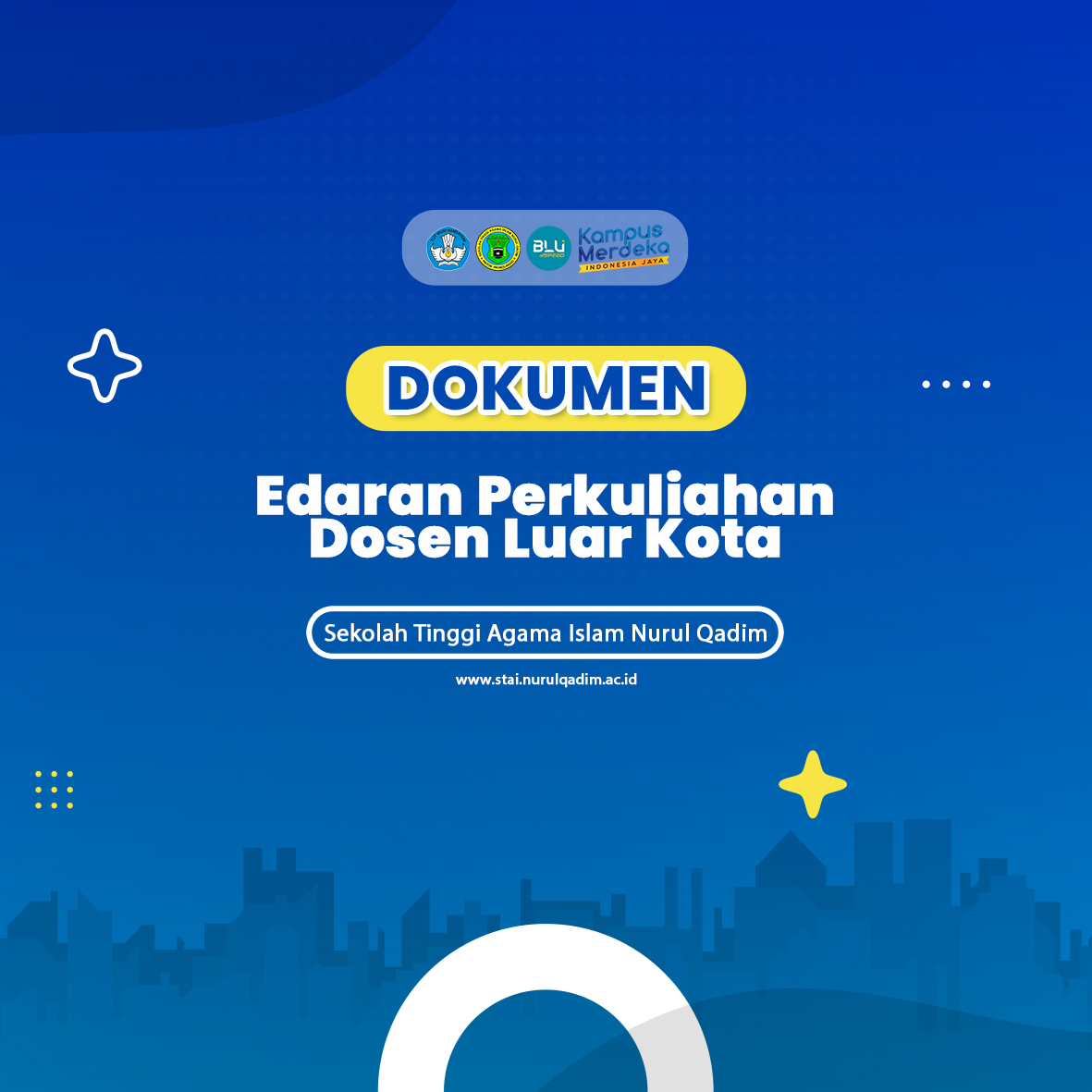 Edaran Perkuliahan, Dosen Luar Kota