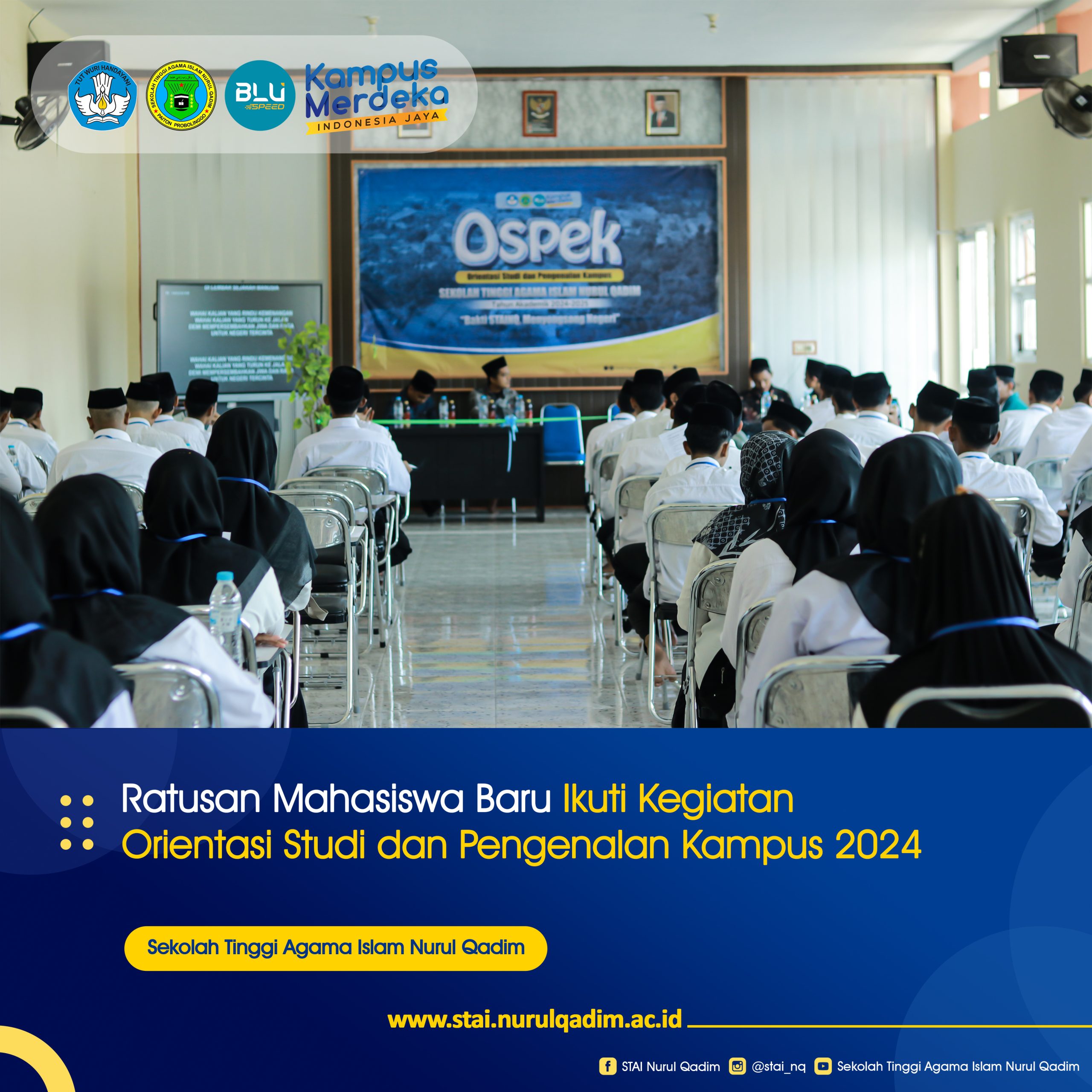 Ratusan Mahasiswa Baru pada OSPEK STAINQ 2024