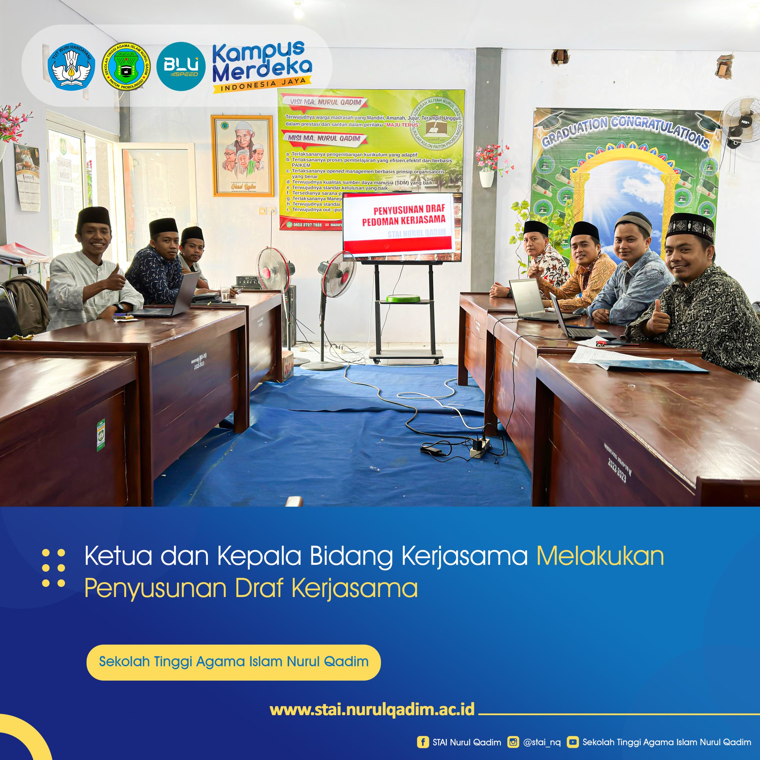 Ketua dan Kepala Bidang Kerjasama Melakukan Penyusunan Dokumen MoU