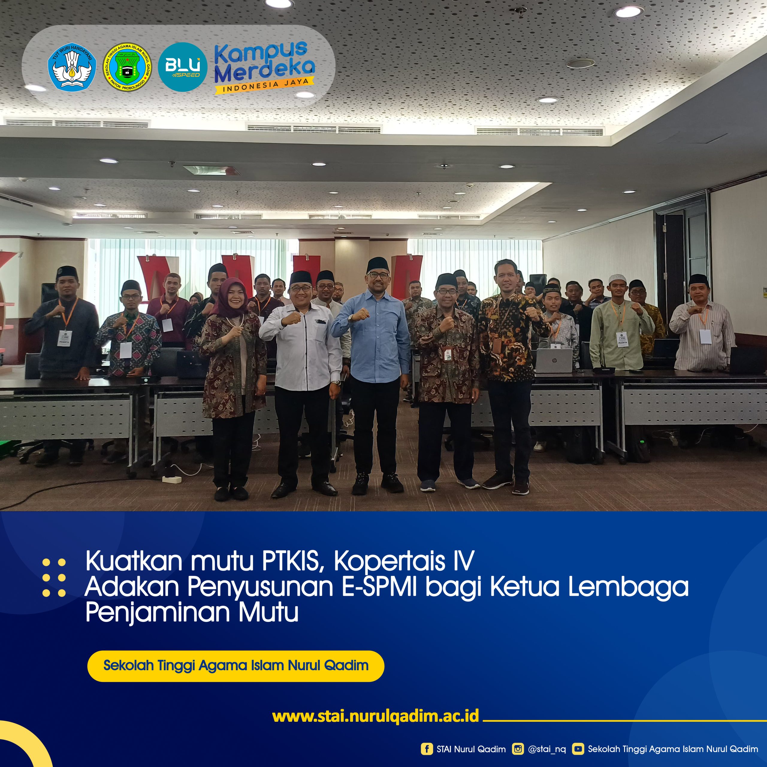 Kuatkan mutu PTKIS, Kopertais IV Adakan Penyusunan E-SPMI