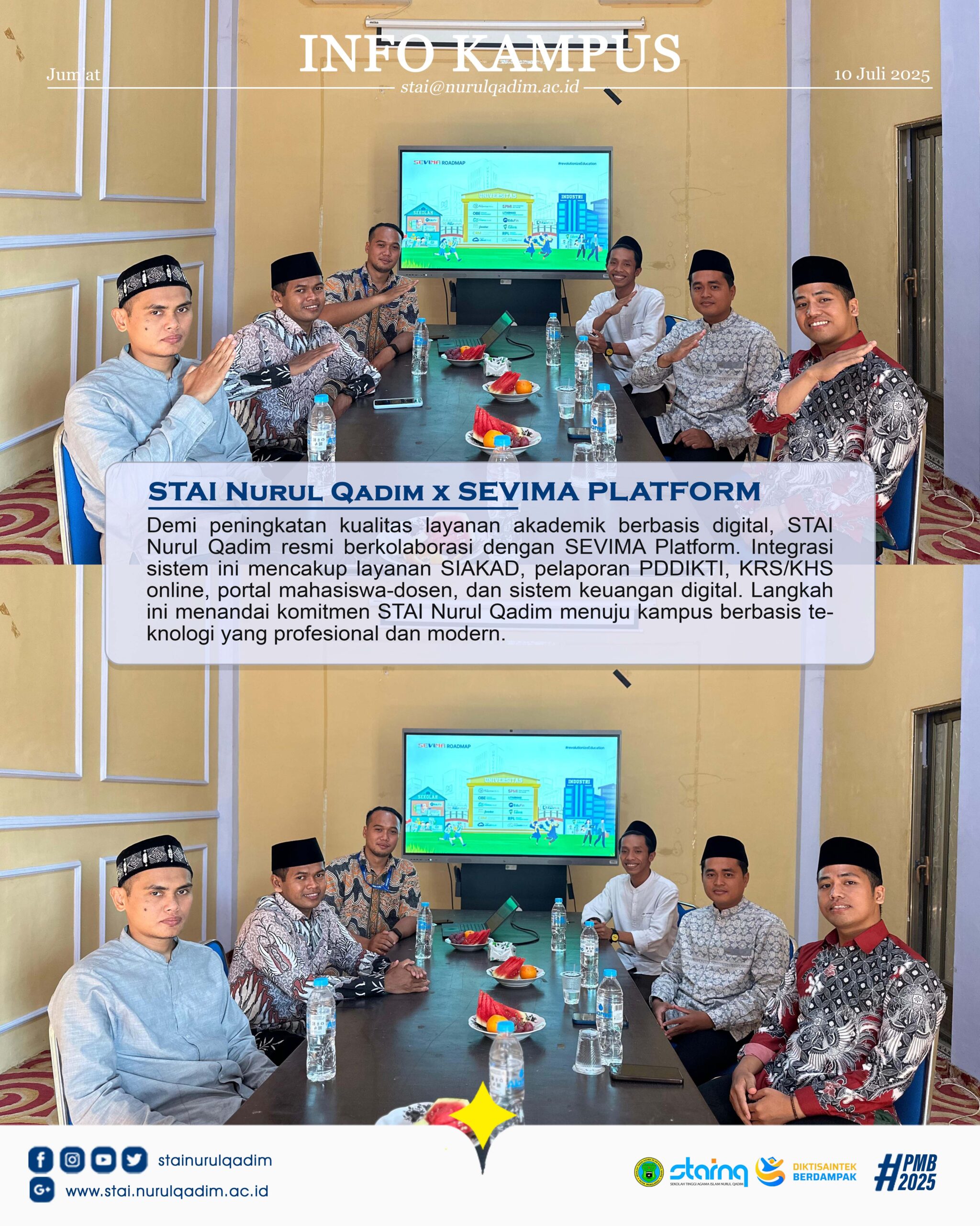 Kolaborasi Sistem Akademik SEVIMA PLATFORM dengan STAI Nurul Qadim