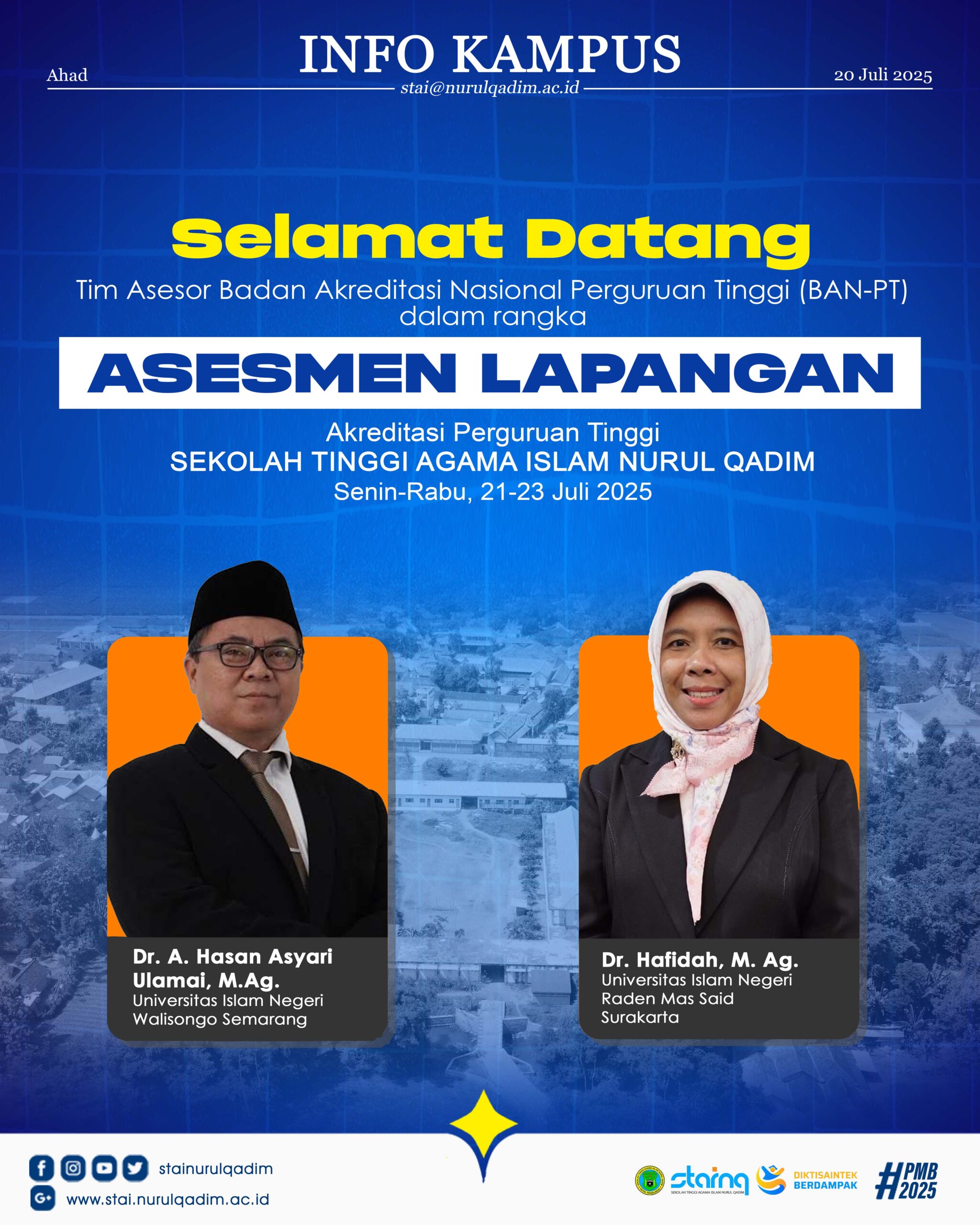 Selamat Datang Tim Asesor BAN-PT