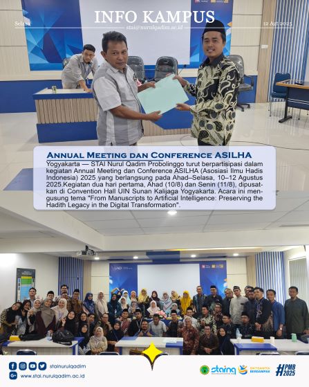 STAI Nurul Qadim Hadiri Annual Meeting dan Conference ASILHA 2025 di Yogyakarta