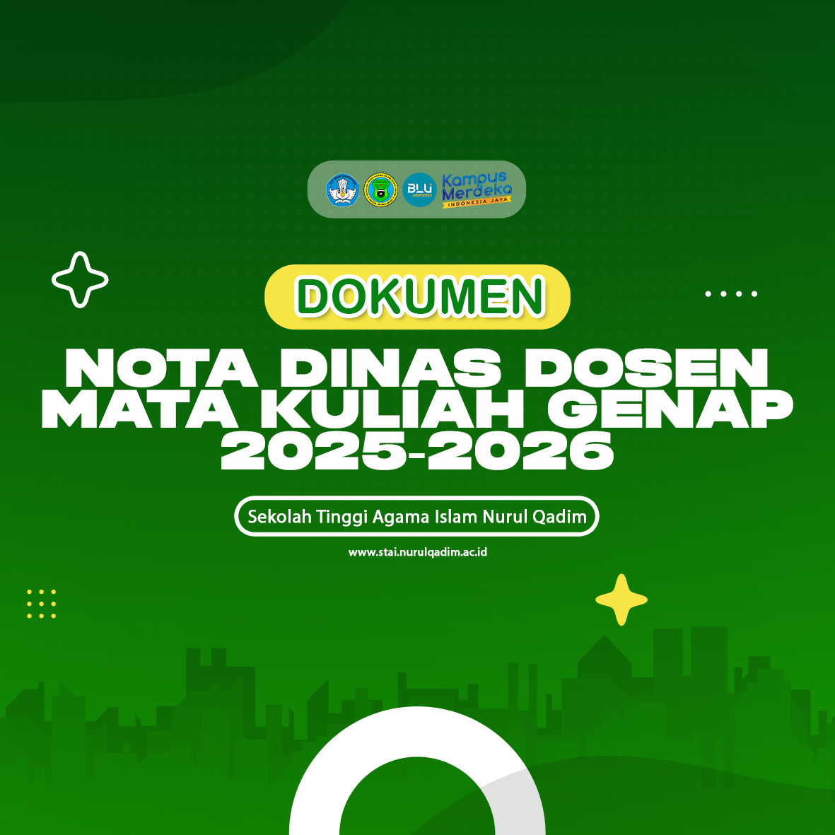 Nota Dinas Dosen Pengampu Matakuliah Genap TA. 2025-2026